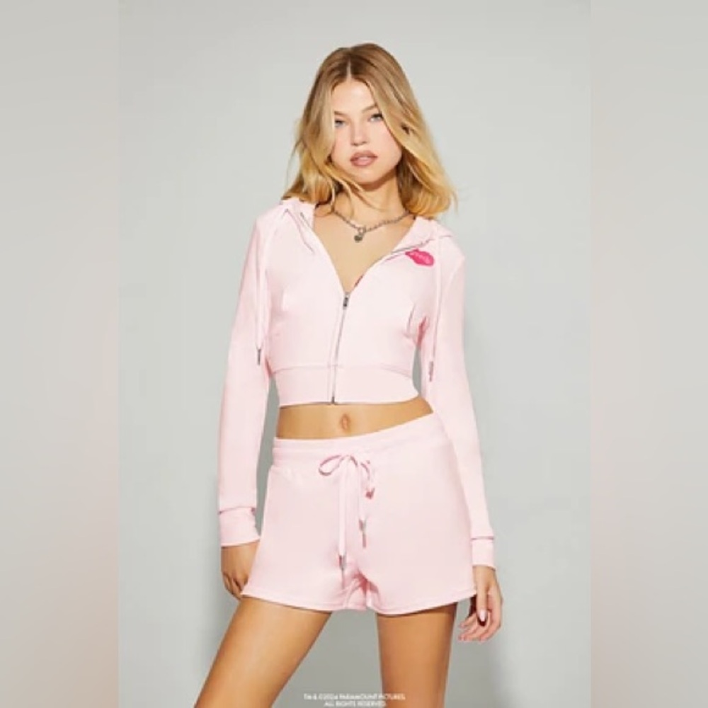 Mean Girls X Forever 21 Velour Rhinestone FETCH Shorts